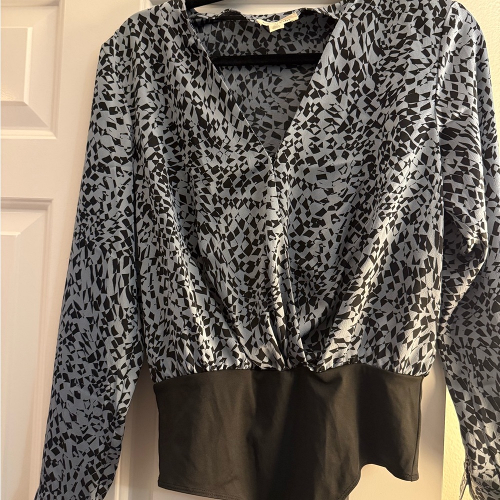 Stylish Black and Blue Women's Top